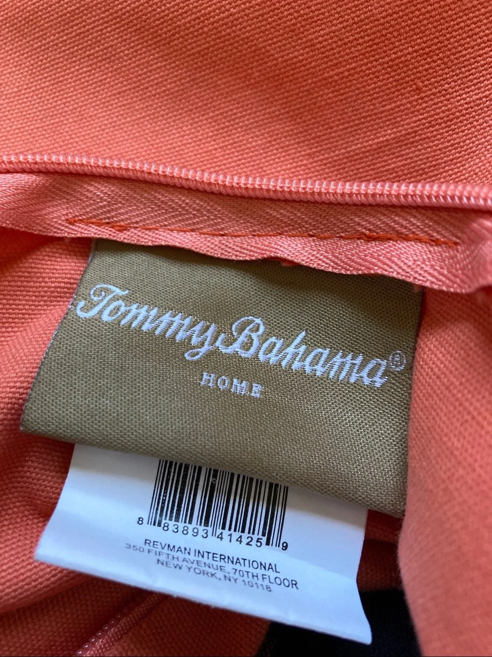 Tommy Bahama Fish Embroidered Square Pillow Sham Beach house Tropical Coastal